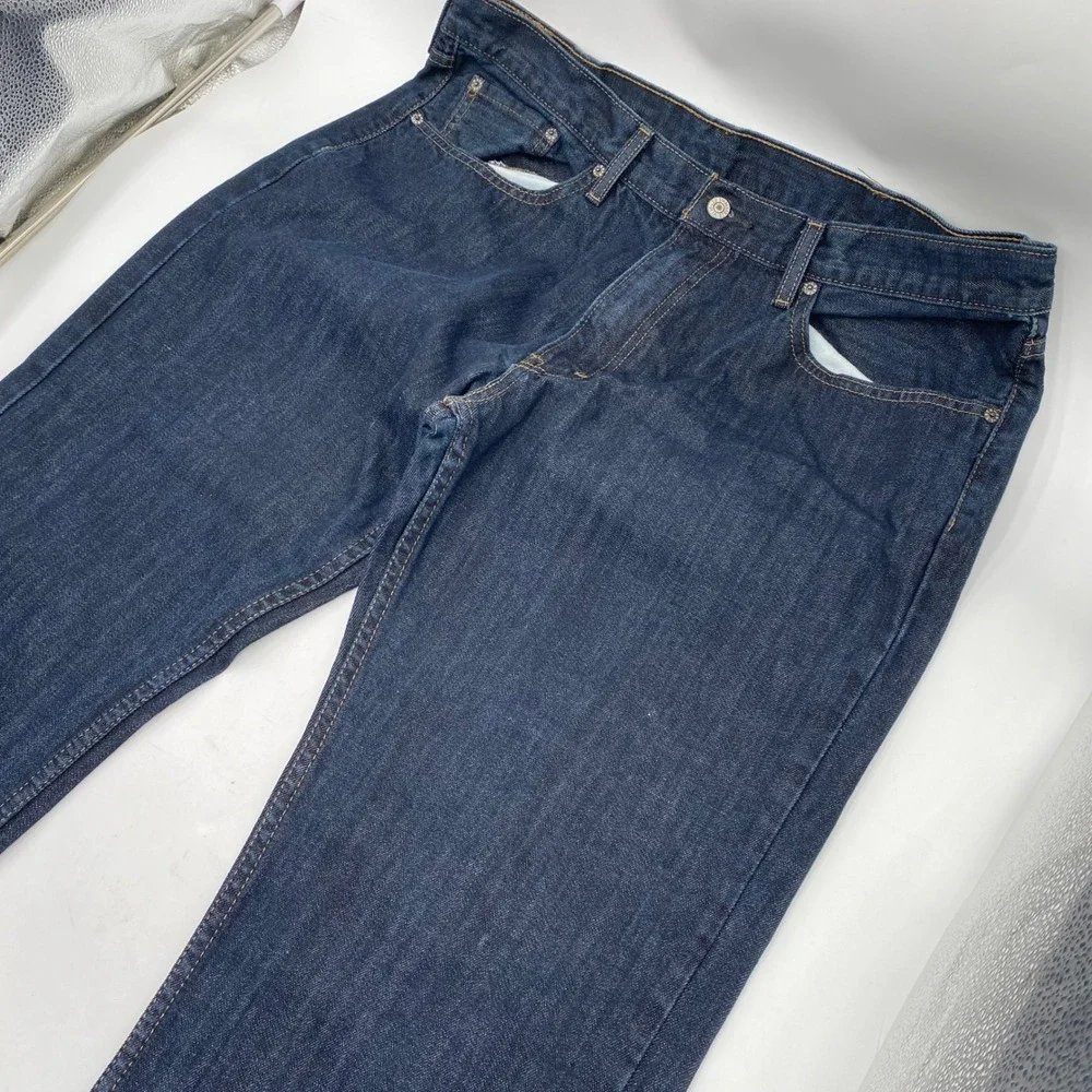 Levi's‎ 559 Relaxed Straight Jeans Mens 38x30 Dark Blue Cotton Denim Work Casual